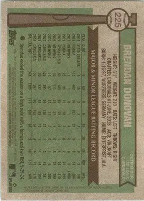 Brendan Donovan - 2025 Topps Heritage - #225 - Baseball - Baseball Card Single