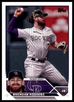 Brendan Rodgers 2023 Topps #287 Colorado Rockies - Baseball Card Single