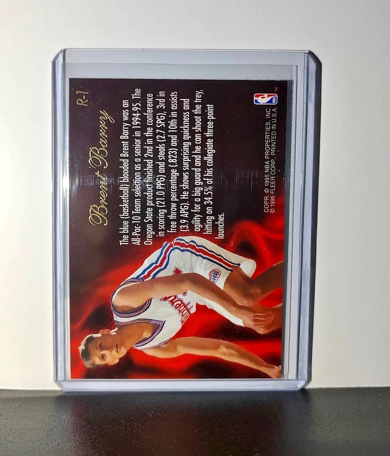 Brent Barry Rookie 1995-96 Flair NBA #R-1 Class of ’95