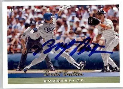 Brett Butler - 1993 Upper Deck - #259 - AUTO Baseball - Baseball Card Single