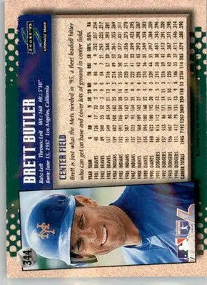 Brett Butler - 1995 Score - #344 - AUTO Baseball - Baseball Card Single
