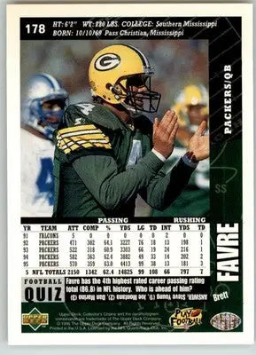 Brett Favre - 1996 Collector’s Choice - #178 - Football - Football Card Single