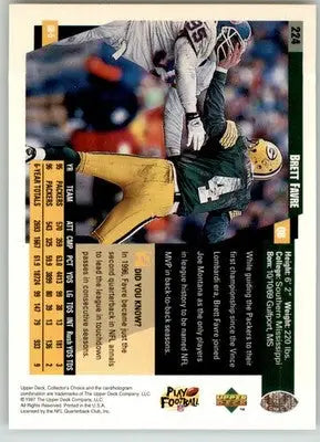 Brett Favre - 1997 Collector’s Choice - #224 - Football - Football Card Single