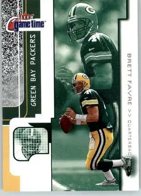 Brett Favre - 2001 Fleer Game Time - #81 - Football - Football Card Single