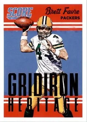 Brett Favre - 2015 Score - #7 - Gridiron Heritage Football - Football Card Single