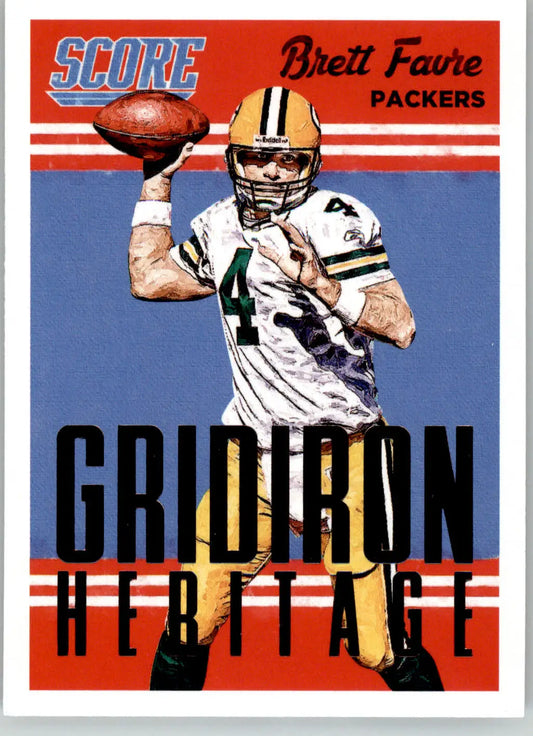 Brett Favre - 2015 Score - #7 - Gridiron Heritage Football - Football Card Single
