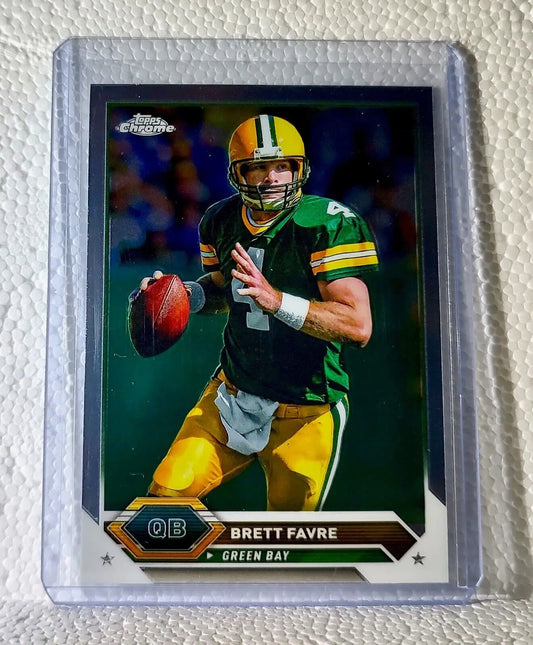 Brett Favre 2023 Topps Chrome NFL #10 Composite Football Card Green Bay Packers - Football Card Single
