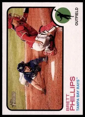 Brett Phillips 2022 Topps Heritage #28 Tampa Bay Rays - Baseball Card Single