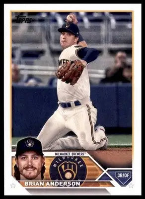 Brian Anderson 2023 Topps #480 Milwaukee Brewers - Baseball Card Single
