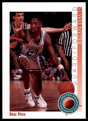 Brian Davis 1992 Star Pics #18 Duke Blue Devils - Basketball Card Single