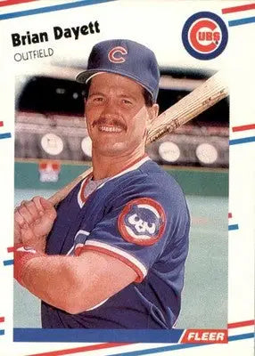 Brian Dayett - 1988 Fleer - #416 - Baseball - Baseball Card Single