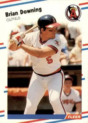 Brian Downing - 1988 Fleer - #488 - Baseball - Baseball Card Single