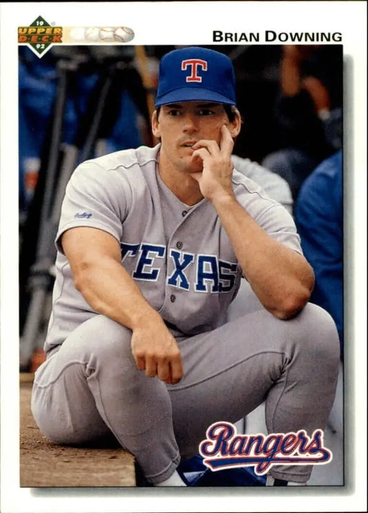 Brian Downing 1992 Upper Deck MLB #483 Baseball Card Texas Rangers - Baseball Card Single