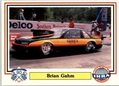 Brian Gahm - 1990 Checkered Flag IHRA - #14 - Racing - Racing Card Single