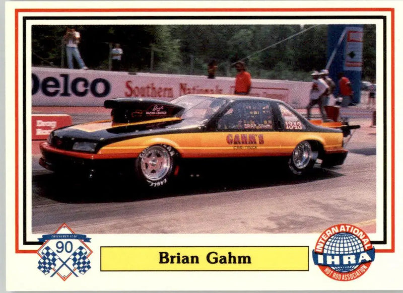 Brian Gahm - 1990 Checkered Flag IHRA - #14 - Racing - Racing Card Single