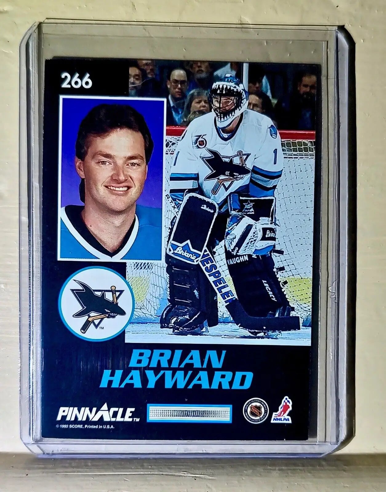 Brian Hayward 1992 Score Pinnacle Masks #266 Hockey Card - Hockey Card Single