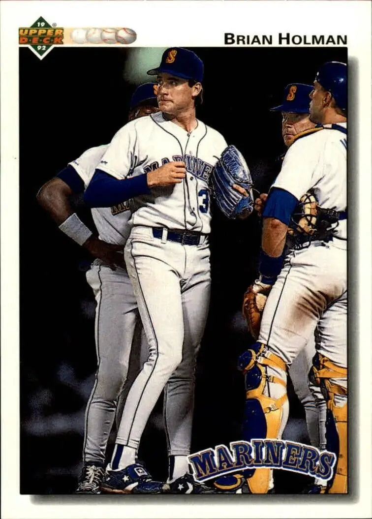 Brian Holman 1992 Upper Deck MLB #595 Baseball Card Seattle Mariners - Baseball Card Single