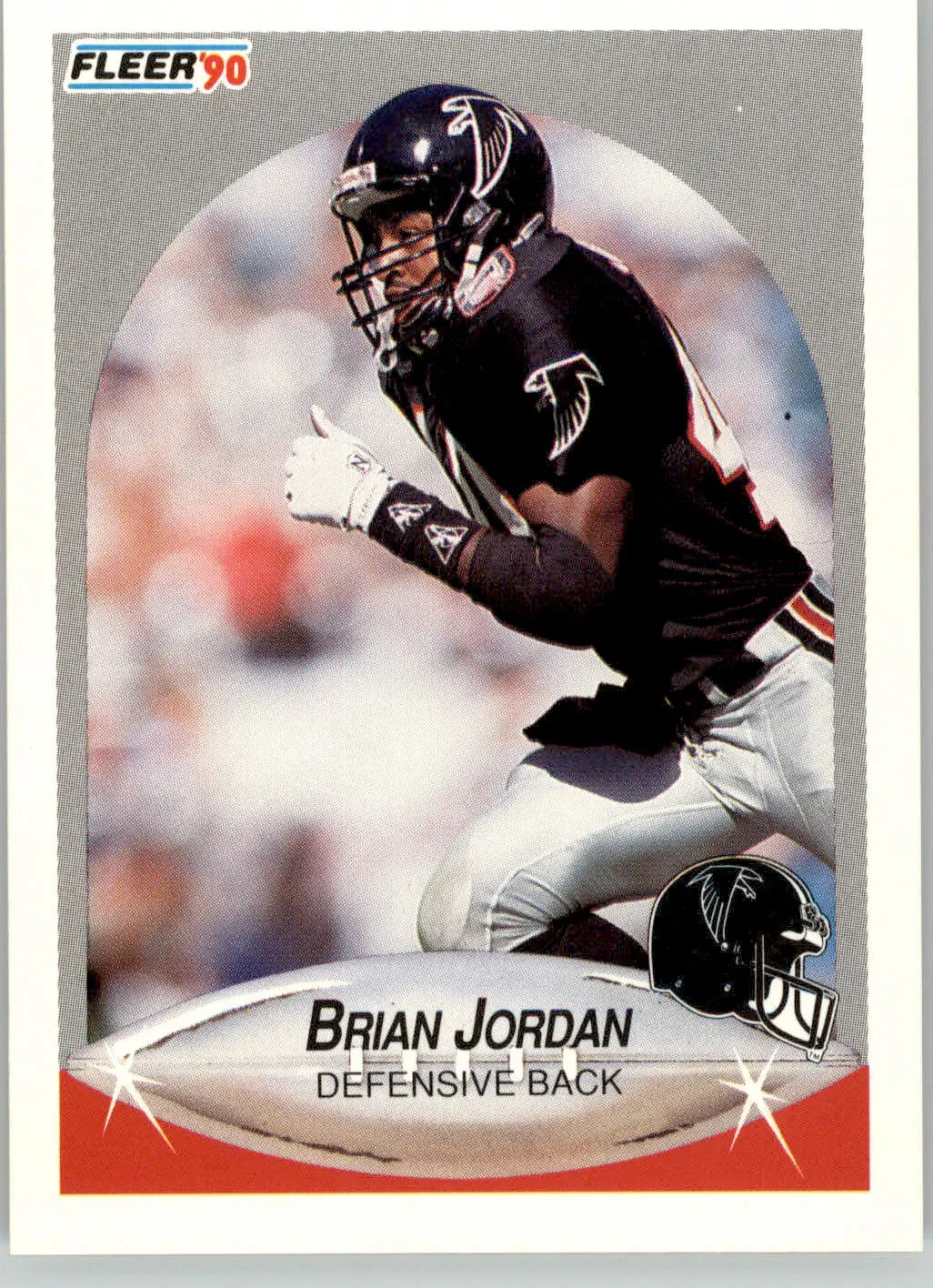 Brian Jordan - 1990 Fleer Update - #U-59 - RC Football
