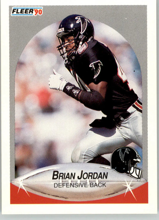 Brian Jordan - 1990 Fleer Update - #U-59 - RC Football - Football Card Single