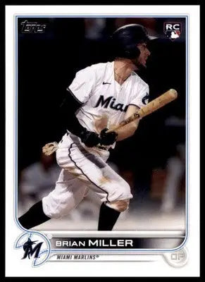 Brian Miller Rookie 2022 Topps #425 Miami Marlins - Baseball Card Single
