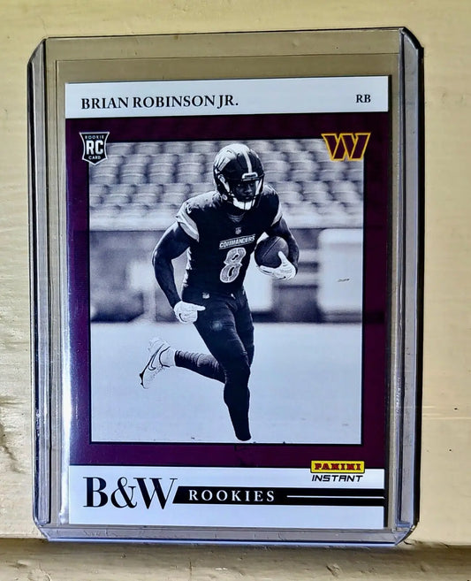 Brian Robinson Jr. 2022 Panini NFL Black & White Rookies #29 Football Card 1/649 - Football Card Single