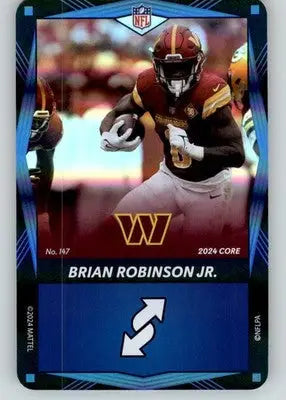 Brian Robinson Jr. - 2024 UNO Elite Core Edition - Blue Foil - #147 - Football - Football Card Single