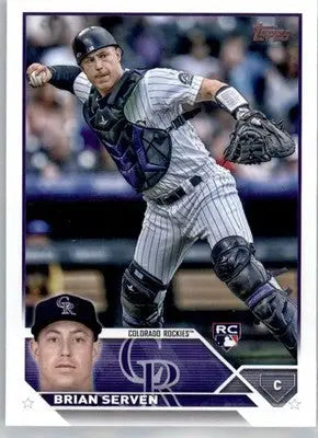 Brian Serven - 2023 Topps - #41 - RC Baseball - Baseball Card Single