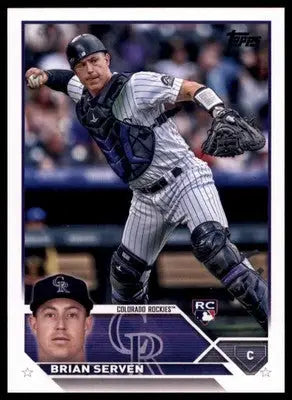 Brian Serven Rookie 2023 Topps #41 Colorado Rockies - Baseball Card Single
