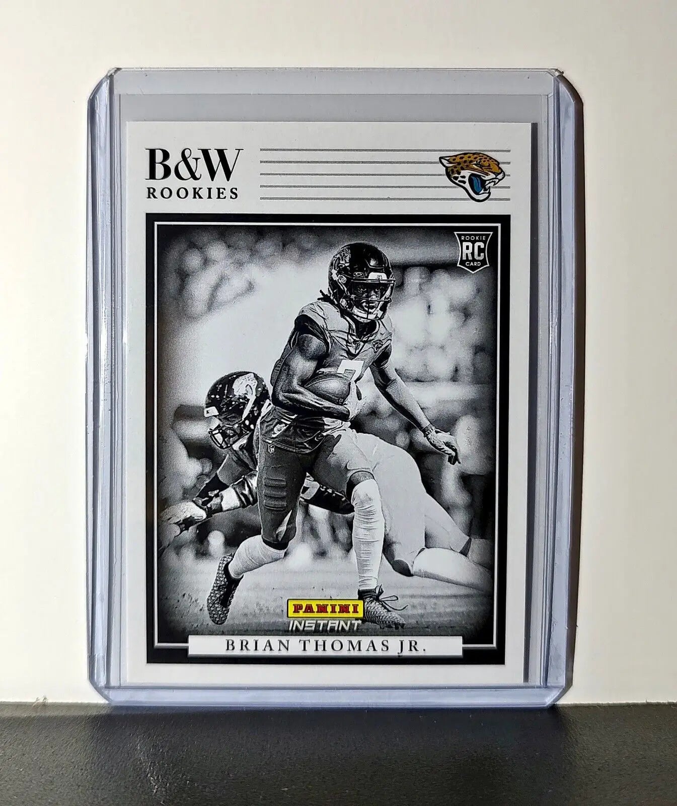 Brian Thomas Jr Rookie 2024 Panini NFL 17 Black & White Rookies Jaguars 1 of 680 - Football Card Single