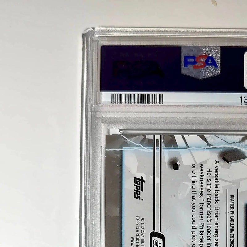 Brian Westbrook 2023 Topps Resurgence #RG-18 Gold Refractors 39/50 PSA 10 Gem