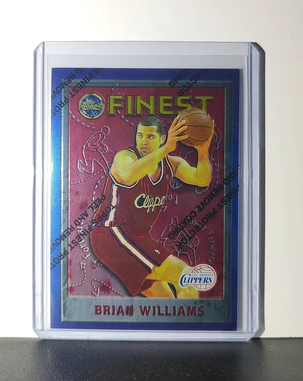 Brian Williams 1995-96 Topps Finest NBA #147 Card Clippers