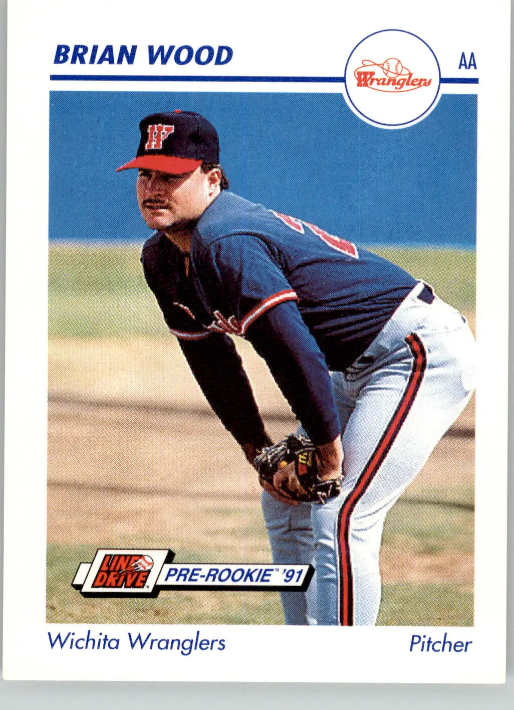 Brian Wood - 1991 Line Drive AA - #623 - Baseball - Baseball Card Single