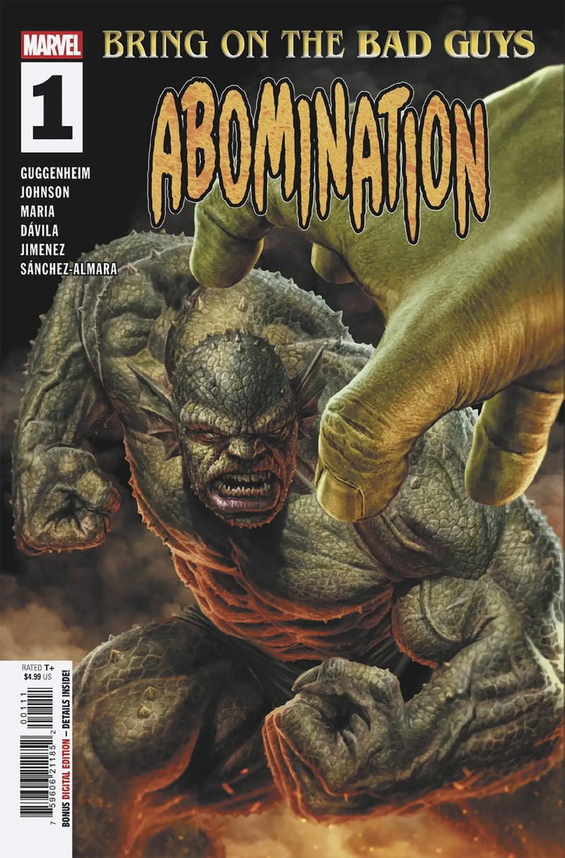 Marvel comic book featuring Abomination from Bad Guys Abomination series in Bring On The Bad Guys