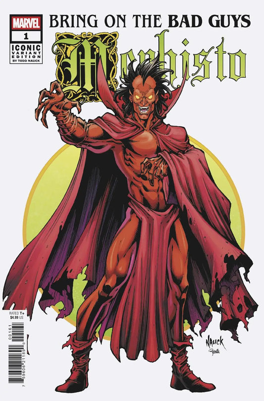 Bring On The Bad Guys: Mephisto #1 Todd Nauck Iconic Variant - Comic Book
