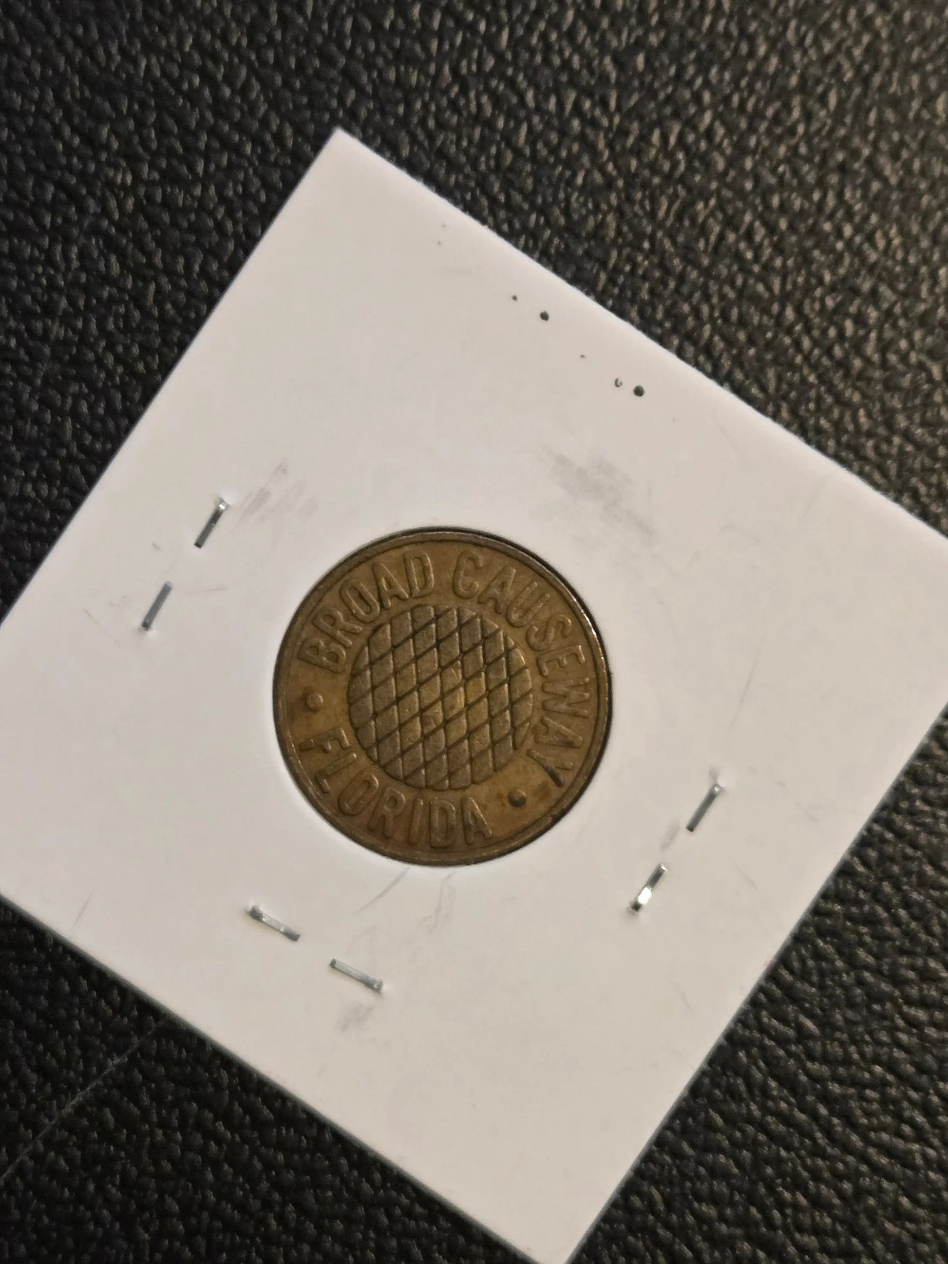 Broad Causeway Florida Toll Token Bay Harbor Islands Obsolete Bridge Token FL-60 - Coins & Currency