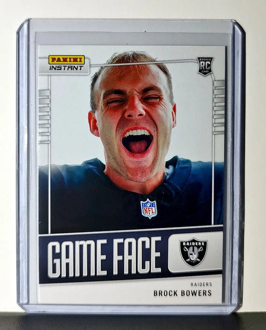 Brock Bowers 2024 Panini Game Face #31 NFL Rookie Card Las Vegas Raiders 1/331 - Football Card Single
