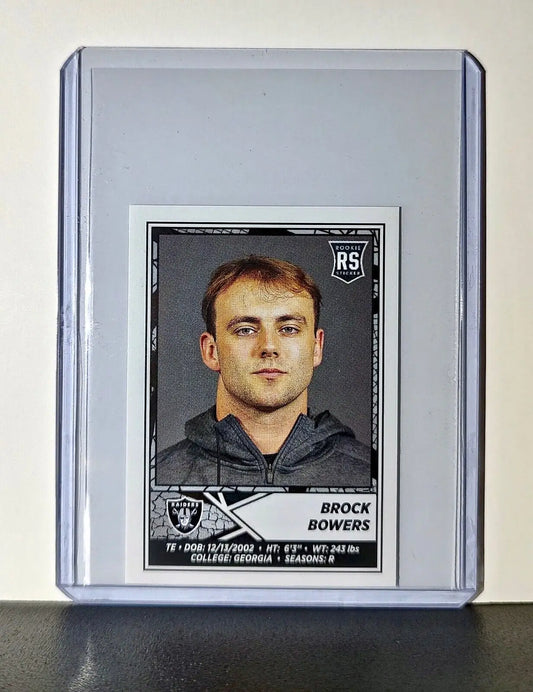 Brock Bowers 2024 Panini NFL Sticker #273 Las Vegas Raiders - Football Card Single
