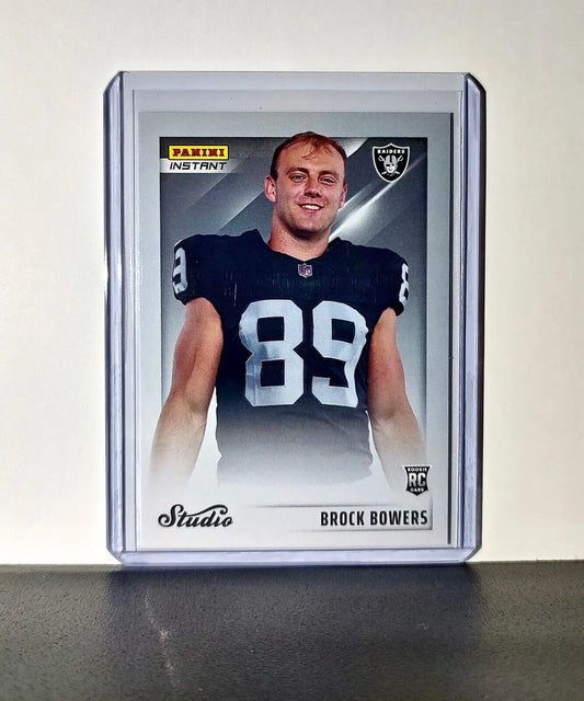Brock Bowers 2024 Panini NFL Studio Rookies #37 Card Las Vegas Raiders 1/1672 - Football Card Single