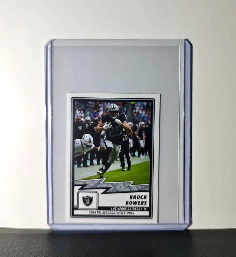 Brock Bowers 2025 Panini NFL #23 Record/Milestone Sticker