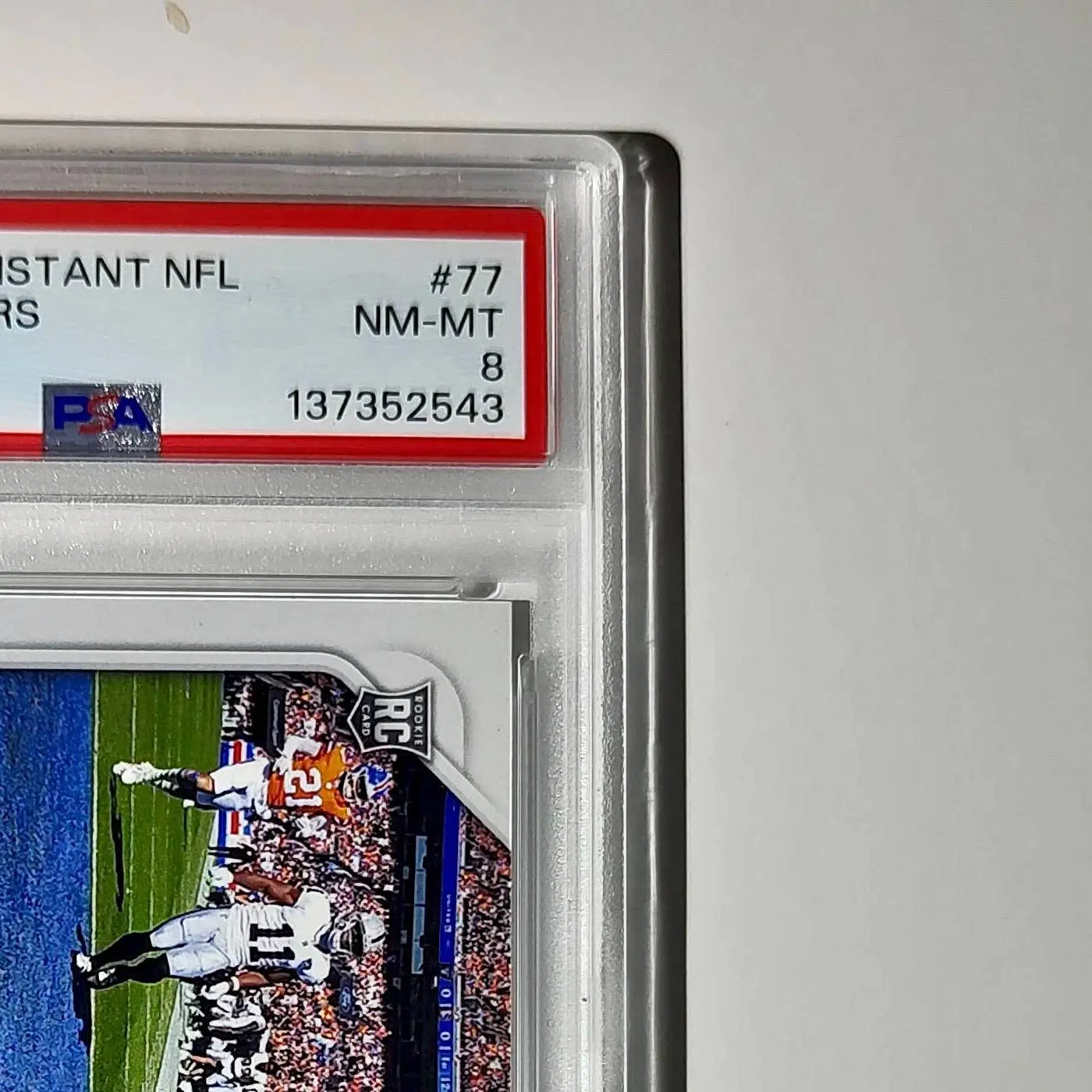 Brock Bowers Rookie 2024 Panini Instant NFL #77 PSA 8 NM-MT - Football Card Single