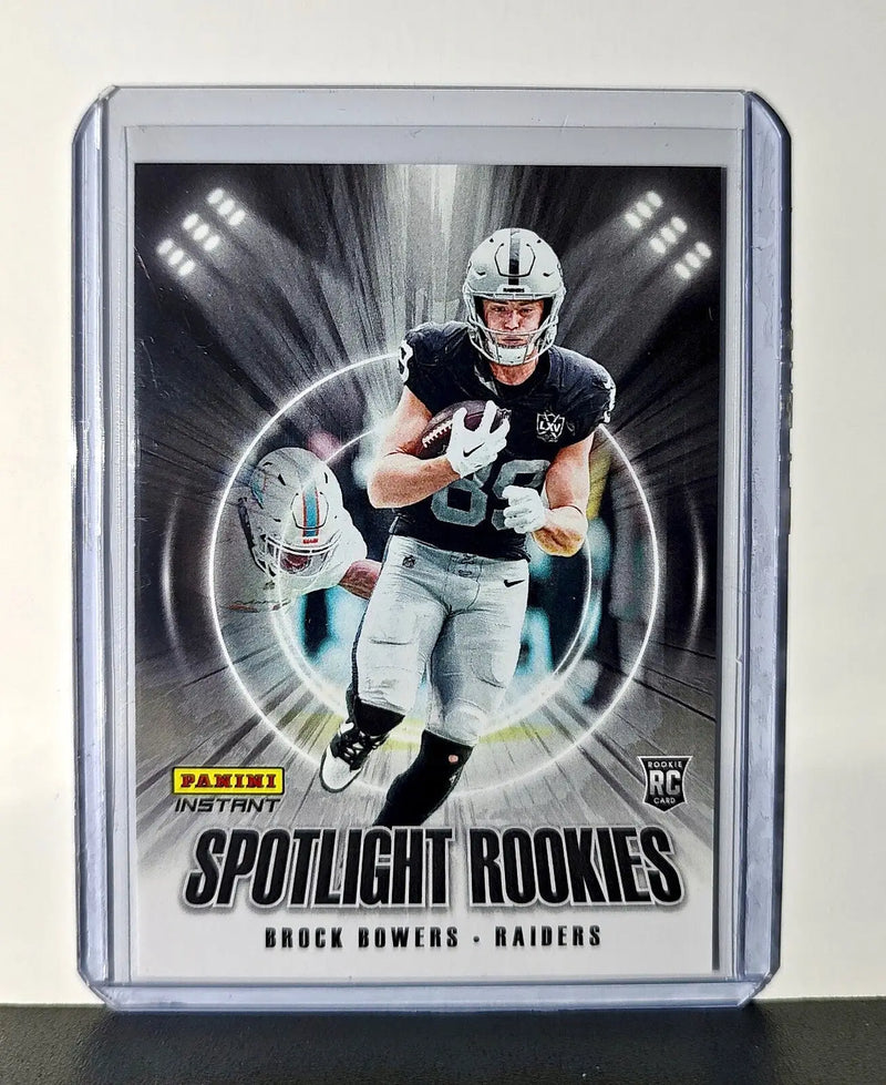 Brock Bowers Rookie 2024 Panini Spotlight Rookies NFL #15 Card Raiders 1 of 1426