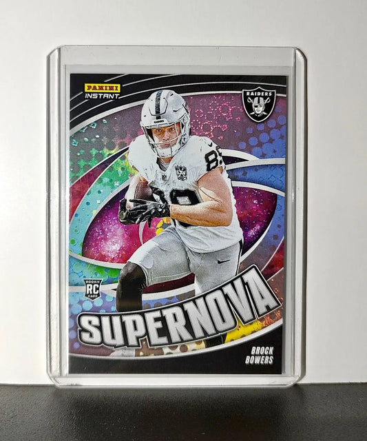 Brock Bowers Rookie 2024 Panini Supernova NFL #23 Football Raiders 1/451 - Football Card Single