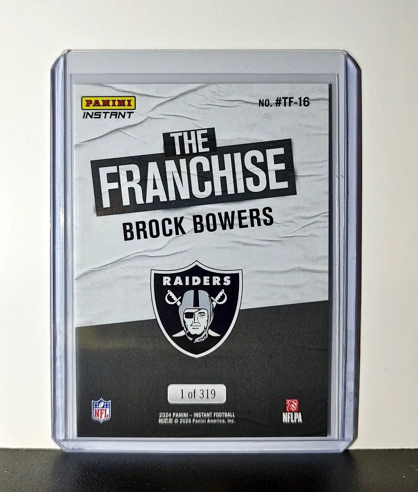 Brock Bowers Rookie 2024 Panini The Franchise NFL #16 Football Broncos 1 of 319 - Football Card Single