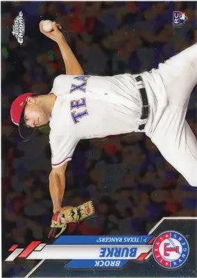 Brock Burke Rookie 2020 Topps Chrome #159 Texas Rangers - Baseball Card Single