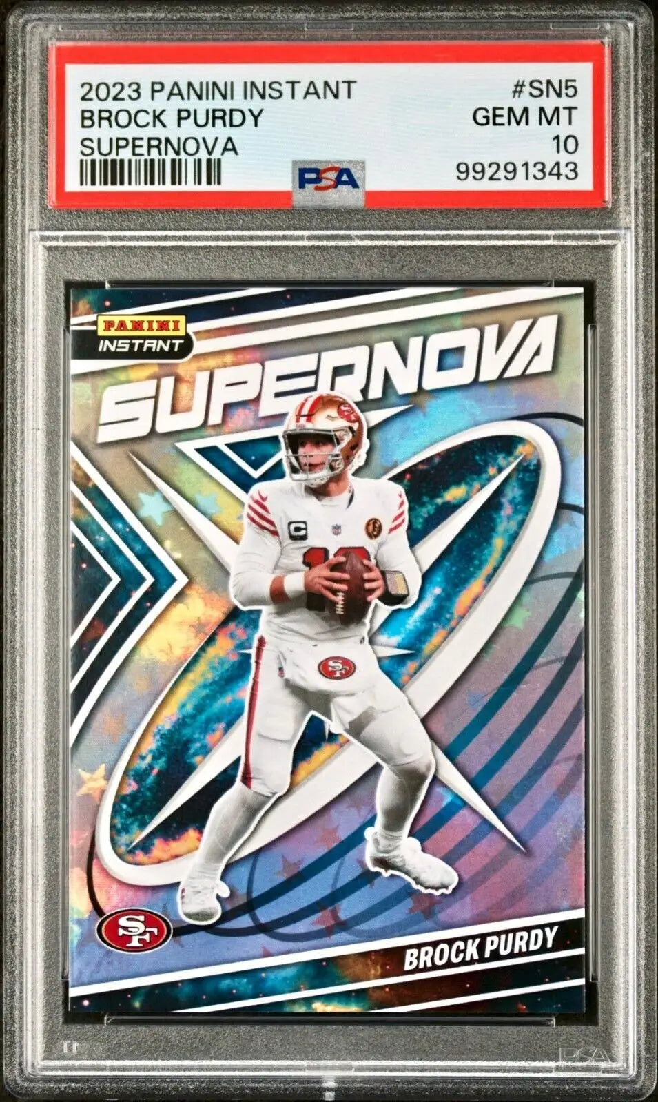 Brock Purdy 2023 Panini Supernova NFL #SN-5 Football Card PSA 10 Gem - Football Card Single