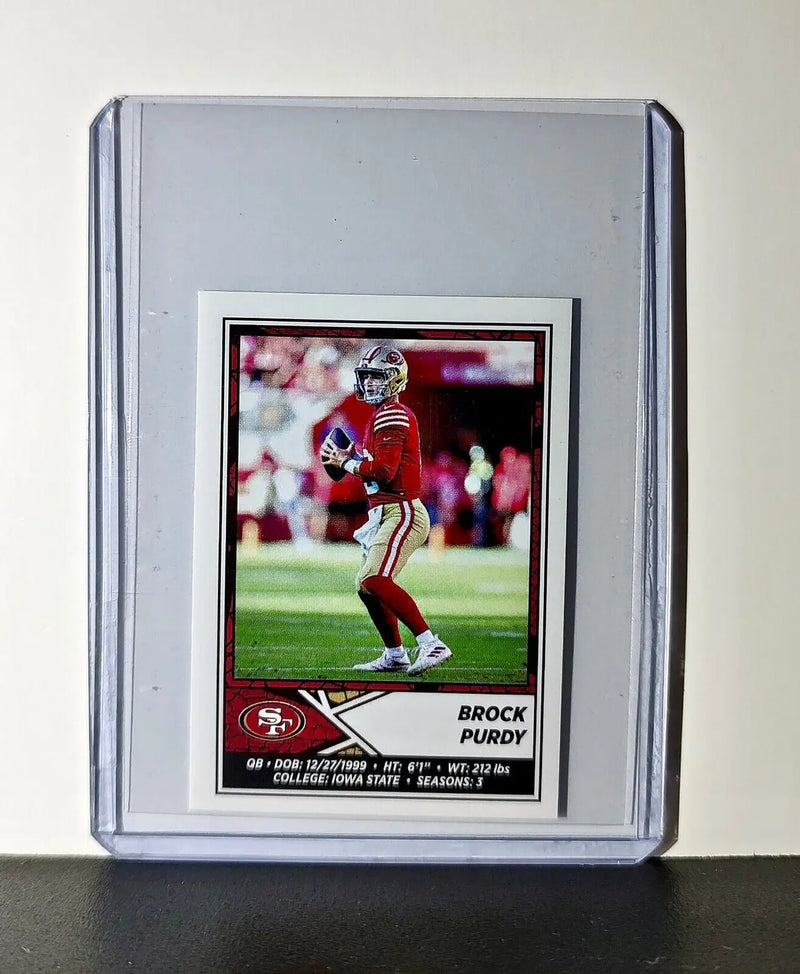 Brock Purdy 2024 Panini NFL Sticker #523 San Francisco 49ers