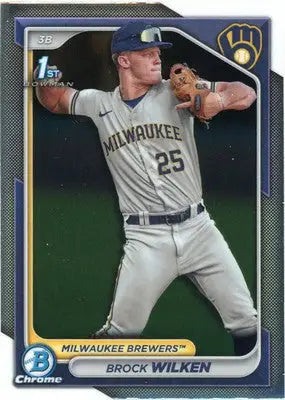 Brock Wilken 2024 Bowman Chrome Prospects #BCP-86 Milwaukee Brewers - Baseball Card Single