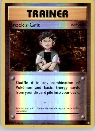 Brock’s Grit - XY - Evolutions - 74/108 - Reverse Holo LP - Pokémon Card Single