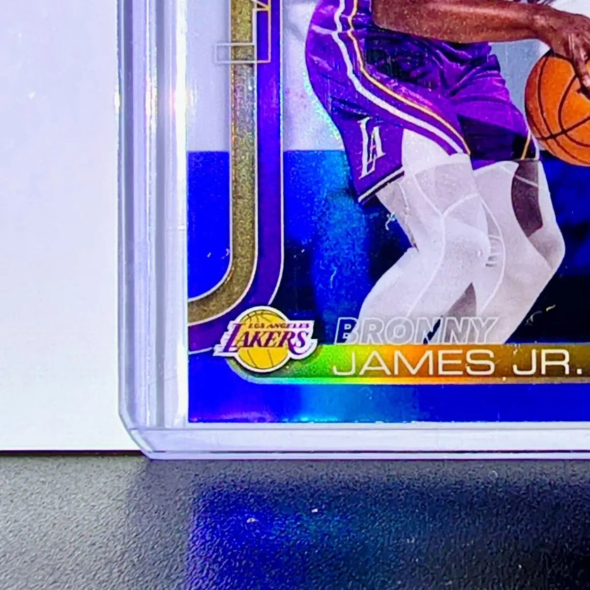 Bronny James Jr. 2025-26 NBA Topps Chrome Update Red White & Blue Refractor #103 - Basketball Card Single