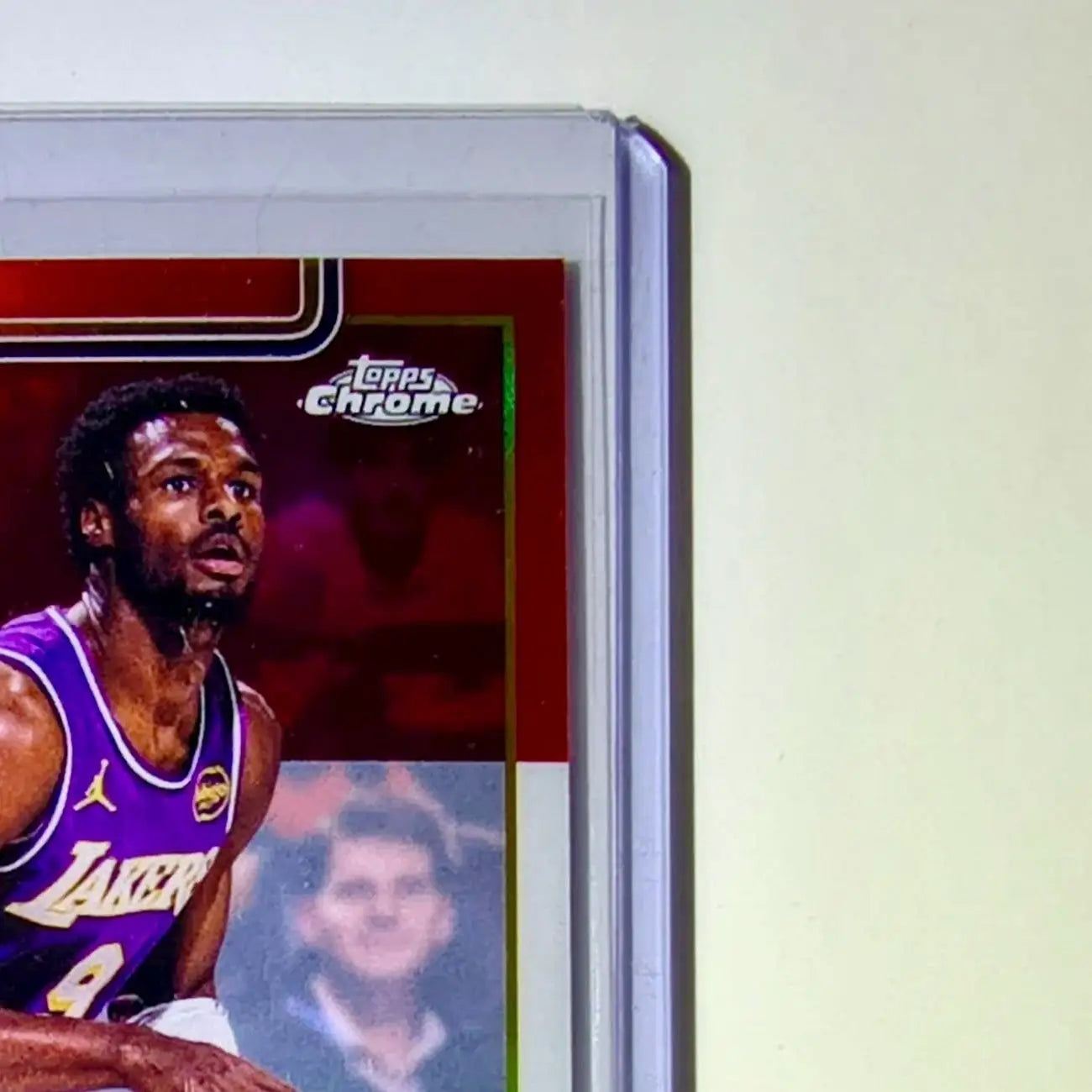 Bronny James Jr. 2025-26 NBA Topps Chrome Update Red White & Blue Refractor #103 - Basketball Card Single